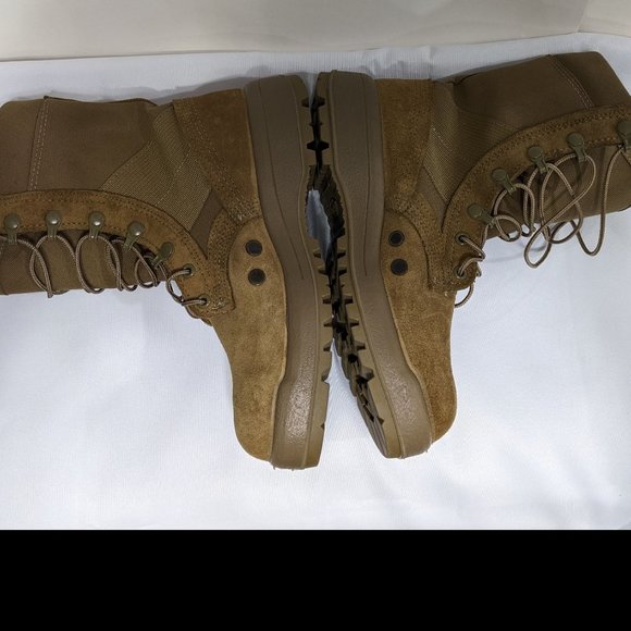 BELLEVILLE Desert Tan Suede & Cordura Military Combat Boot AHWC - 6R Unisex NWOT - Picture 2 of 12